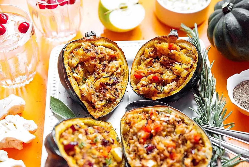 Vegan Stuffed Acorn Squash, a Perfect Thanksgiving Main