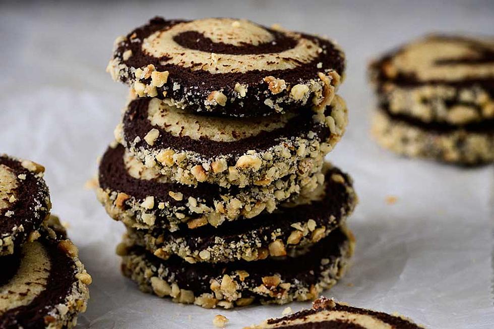 Chocolate Hazelnut Shortbread Swirls