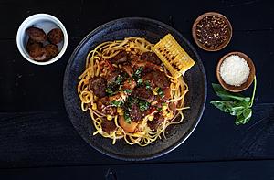 Love Crab? Try This Vegan Crab Boil Pasta from Chefs Derek & Chad Sarno