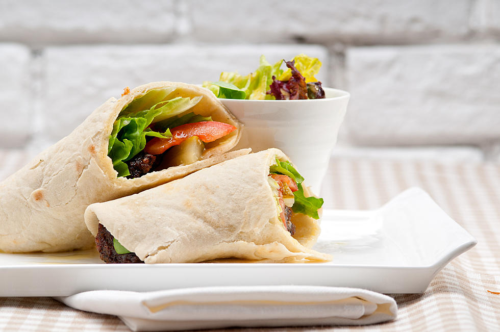 Easy, Kid-Friendly Snack: Roasted Veggie and Hummus Wraps
