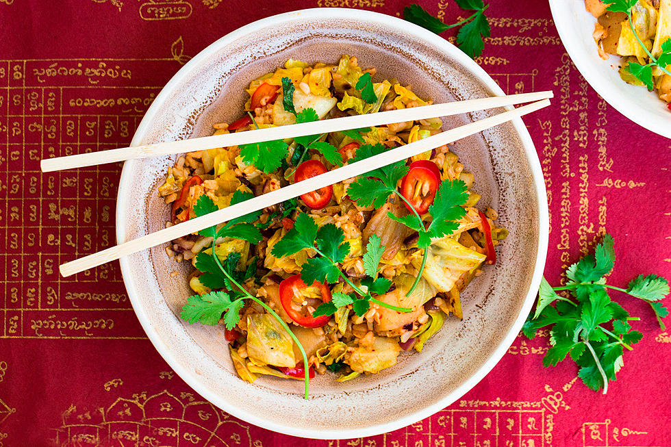 Korean-Style Fried Rice With Radish Kimchi & Cabbage by Wicked Kitchen