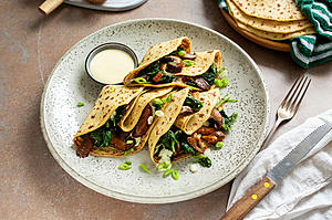 Vegan Savory Stuffed Crêpes
