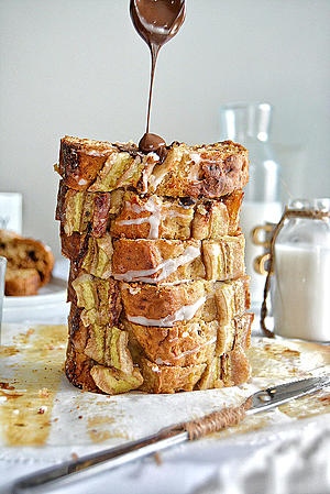 Chocolate Chip Banana Bread with a Hint of Cinnamon