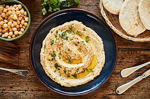 Vegetable Hummus Stack
