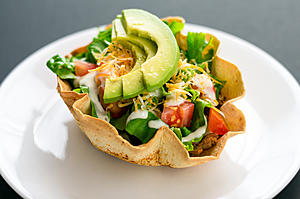 7-Layer Vegan Taco Bowl with Vegan Cheese