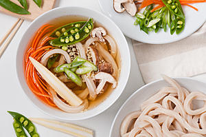 Homemade Udon Noodles