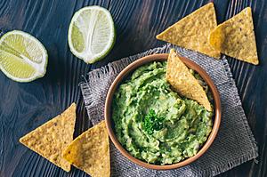 Easy Homemade Guacamole with Chips