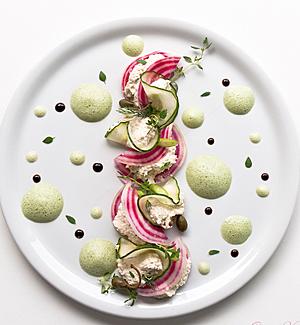Raw Beetroot Ravioli with Cashew Cheese