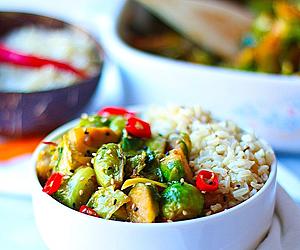 Sweet and Spicy Brussel Sprouts